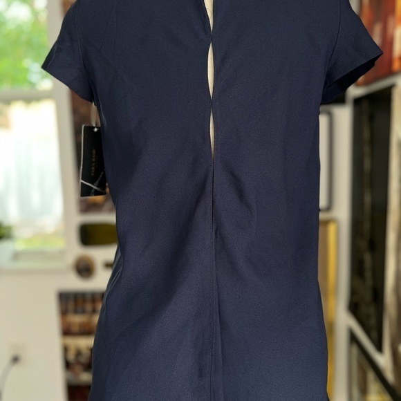 Navy blouse great material NWT‎ ZARA - Picture 7 of 12